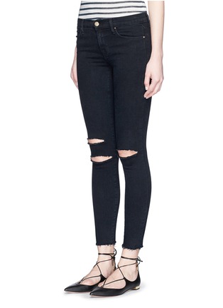 Front View - Click To Enlarge - J BRAND - 'Photo Ready' ripped knee cropped skinny jeans