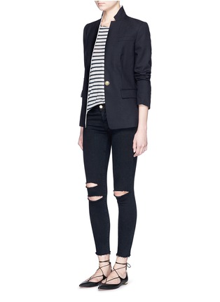 Figure View - Click To Enlarge - J BRAND - 'Photo Ready' ripped knee cropped skinny jeans