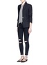 Figure View - Click To Enlarge - J BRAND - 'Photo Ready' ripped knee cropped skinny jeans