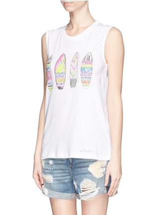 Front View - Click To Enlarge - MARKUS LUPFER - 'Surfboard' sequin Hetty tank top