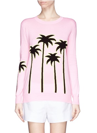 Main View - Click To Enlarge - MARKUS LUPFER - 'Sunset Boulevard' palm tree Natalie sweater