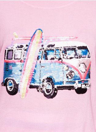 Detail View - Click To Enlarge - MARKUS LUPFER - 'Campervan' sequin Joey sweater