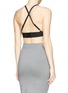 Back View - Click To Enlarge - T BY ALEXANDER WANG - Stretch piqué sports bra