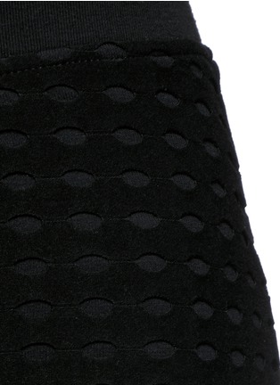 Detail View - Click To Enlarge - T BY ALEXANDER WANG - Perforated jersey skirt