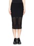 Main View - Click To Enlarge - T BY ALEXANDER WANG - Perforated jersey skirt