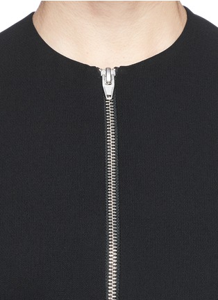Detail View - Click To Enlarge - T BY ALEXANDER WANG - Cross back crepe zip top