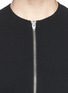 Detail View - Click To Enlarge - T BY ALEXANDER WANG - Cross back crepe zip top