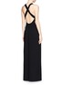 Figure View - Click To Enlarge - T BY ALEXANDER WANG - Pant bottom zip crepe wrap dress