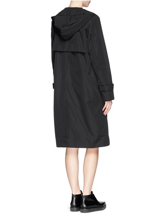 Back View - Click To Enlarge - T BY ALEXANDER WANG -  cuff poplin trench coat