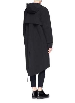 Back View - Click To Enlarge - T BY ALEXANDER WANG - Water repellant bonded nylon trench coat