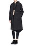 Figure View - Click To Enlarge - T BY ALEXANDER WANG - Water repellant bonded nylon trench coat