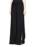 Front View - Click To Enlarge - T BY ALEXANDER WANG - Side split wide leg crepe pants