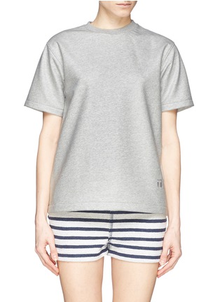 Main View - Click To Enlarge - T BY ALEXANDER WANG - Coated cotton terry T-shirt