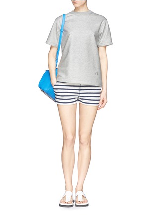 Figure View - Click To Enlarge - T BY ALEXANDER WANG - Coated cotton terry T-shirt