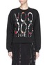 Main View - Click To Enlarge - MC Q - Voodoo child floral slogan sweatshirt