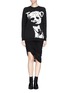 Figure View - Click To Enlarge - MC Q - Cult jacquard sweater