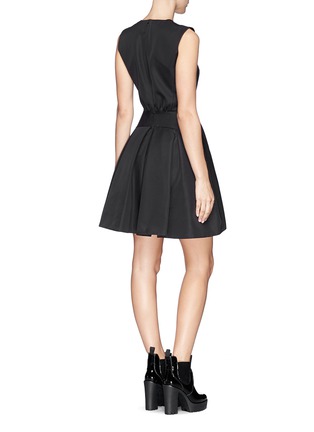 Back View - Click To Enlarge - MC Q - Cotton twill flare dress 