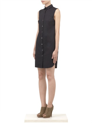 Front View - Click To Enlarge - T BY ALEXANDER WANG - Cotton-poplin sleeveless dress
