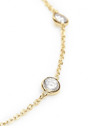Detail View - Click To Enlarge - CZ BY KENNETH JAY LANE - Cubic zirconia stationed long necklace