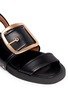 Detail View - Click To Enlarge - GIVENCHY - Square buckle leather sandals