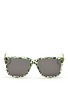 Main View - Click To Enlarge - SHERIFF & CHERRY - G12 Wildcat leopard print plastic frame sunglasses
