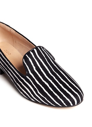 Detail View - Click To Enlarge - PEDDER RED - Striped slip-ons