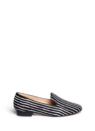 Main View - Click To Enlarge - PEDDER RED - Striped slip-ons