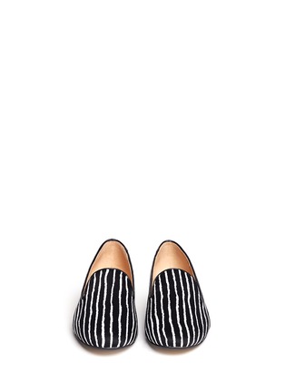 Figure View - Click To Enlarge - PEDDER RED - Striped slip-ons
