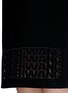 Detail View - Click To Enlarge - ALEXANDER WANG - Logo eyelet embroidery dress