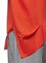 Detail View - Click To Enlarge - ALEXANDER WANG - Split hem silk-cotton cardigan