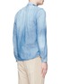 Back View - Click To Enlarge - FDMTL - Distressed patchwork cotton-linen denim shirt