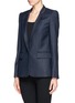 Front View - Click To Enlarge - STELLA MCCARTNEY - Inverted collar blazer