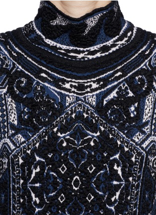 Detail View - Click To Enlarge - EMILIO PUCCI - 'Suzani' Turtleneck Knit Dress