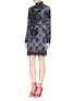Figure View - Click To Enlarge - EMILIO PUCCI - 'Suzani' Turtleneck Knit Dress