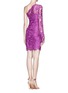 Back View - Click To Enlarge - EMILIO PUCCI - Guipure lace one shoulder dress