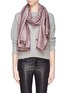 Figure View - Click To Enlarge - FRANCO FERRARI - Sparkle cashmere-silk blend scarf