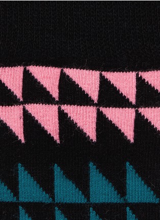 Detail View - Click To Enlarge - HAPPY SOCKS - Disrupted stripe sock