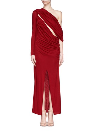 Main View - Click To Enlarge - GIVENCHY - Asymmetric drape jersey gown