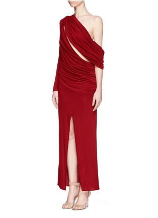 Figure View - Click To Enlarge - GIVENCHY - Asymmetric drape jersey gown
