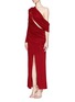 Figure View - Click To Enlarge - GIVENCHY - Asymmetric drape jersey gown