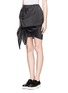 Front View - Click To Enlarge - ACNE STUDIOS - 'Ines' knot draped skirt