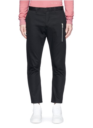 Main View - Click To Enlarge - SIKI IM / DEN IM - Zip pocket cropped twill pants