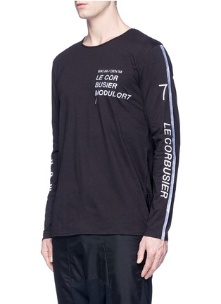 Front View - Click To Enlarge - SIKI IM / DEN IM - Modulor embroidered long sleeve T-shirt