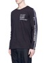 Front View - Click To Enlarge - SIKI IM / DEN IM - Modulor embroidered long sleeve T-shirt