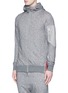 Front View - Click To Enlarge - SIKI IM / DEN IM - Contrast sleeve pocket zip hoodie