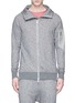 Main View - Click To Enlarge - SIKI IM / DEN IM - Contrast sleeve pocket zip hoodie