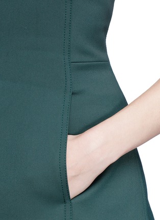 Detail View - Click To Enlarge - ROSETTA GETTY - Wrapround crossback sash apron crepe top