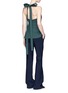 Figure View - Click To Enlarge - ROSETTA GETTY - Wrapround crossback sash apron crepe top