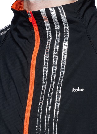 Detail View - Click To Enlarge - 72896 - Metallic foil 3-Stripes track jacket