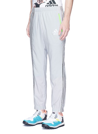 Front View - Click To Enlarge - 72896 - Metallic foil 3-Stripes track pants